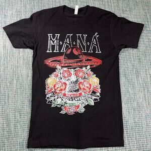 MANA Mexico Lindo‎ Y Querido 2023 Tour Black T Shirt Mens Sz S New